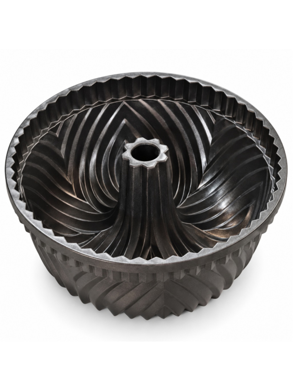 Nordic Ware Bavaria Bundt Pan 10 Cup Cast Aluminum USA Nonstick Geometric